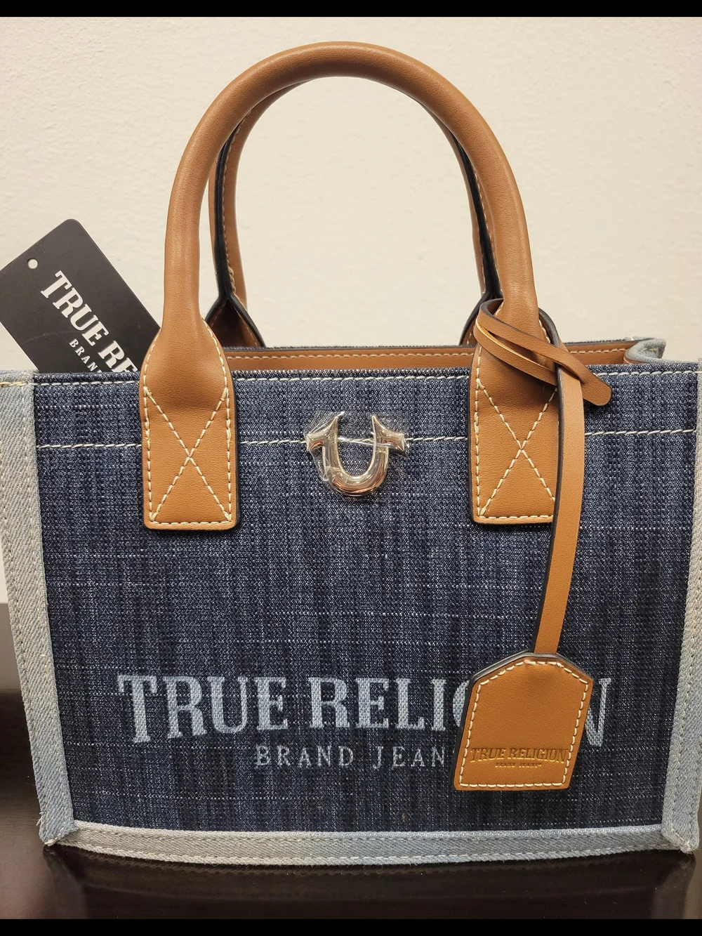 True Religion Modern Edge Denim Tote